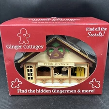 Peppermint Twist Pretzel Shop Wood Christmas Village House # GC132