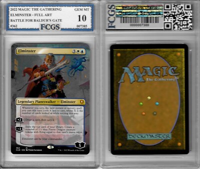 2022 MTG Elminster #362 Battle for Baldur's Gate Full Art FCGS 10 GEM MINT!!!