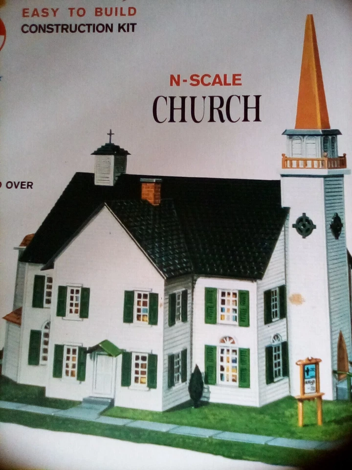 Model Power-- N Scale-- large church #1516 - Image 2 of 3