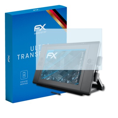 atFoliX 2x Displayschutzfolie für Wacom CINTIQ 24 HD touch Schutzfolie klar