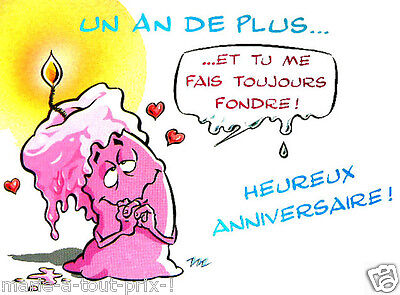 Carte Postale D Anniversaire Tu Me Fais Fondre Bon Anniversaire Humour Joyeux Ebay