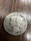 1935-S Mercury Dime - Actual Silver Coin Shown Fine Shape Same Day Shipping Free