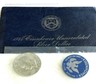** 1974-S ** Eisenhower UNC 40% SILVER DOLLAR w/ medal & Blue Envelope OGP San Francisco Eisenhower