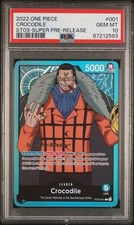 PSA 10 Crocodile (L) Super Pre-Release ST03-001 (2022) One Piece