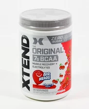 XTEND Original 7g BCAA zero sugar 14oz AIR HEADS CHERRY 30 servings 02/2026