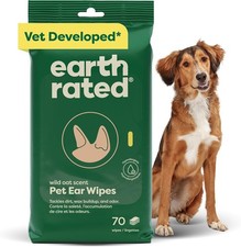 Pet Wipes for Dogs and Cats, Hypoallergenic, Body and Butt, Unscented, 100 Count