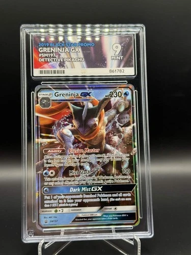 Pokemon TCG Greninja GX SM197 2019 Black Star Promo Detective Pikachu Ace 9