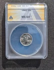 1942  10C Mercury Dime - MS64