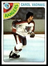 1978-79 Topps Card Hockey Carol Vadnais New York Rangers #85 NM