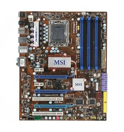 Placa madre MSI X58 Pro ATX LGA1366 Core i7 DDR3 Triple-Channel CrossFire - Imagen 4 de 4