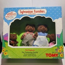 Sylvanian Families Timbertop Brown Bear Family Calico Critters Vintage Rare HTF