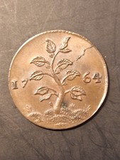 Suriname. Dutch Rule. 1 Duit. 1764. Short Grass Suriname. Dutch Rule. 1 Duit. 1764. Short Grass