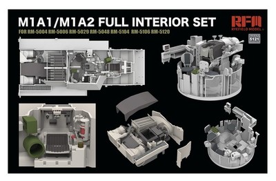 RYEFIELD 5121 1/35 M1A1/M1A2 Full Interior Set For RM5004/5006/5029/5048 Model