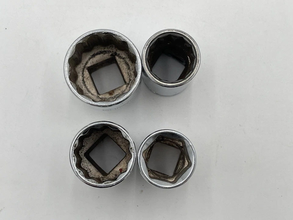 Lot Of four Metric Short Sockets, 1/2” Drive, 6 And 12 Pt Stanley, Channellock - Image 2 of 4