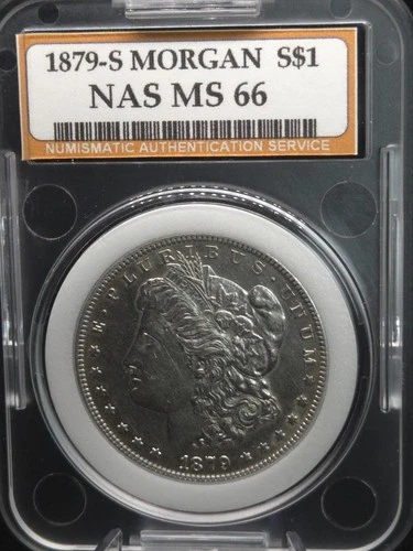 1879-S Morgan Dollar Mint State NAS – Vault Stored Gem BU – Reverse of 1879