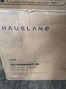 Hauslane blanc UC-PS18 36 Inch sous la portée du Cabinet Hotte 3-Way Évents 800 CFM