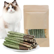 Cat Nip Sticks Cat Grass Silvervine Stick Dental Chew Toy Teeth Clean Toothbrush