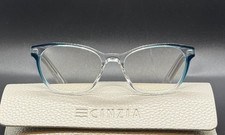 CINZIA - CIN-5064 52-17-140 - CRYSTAL / Teal - USED Authentic WOMEN EYEGLASSES