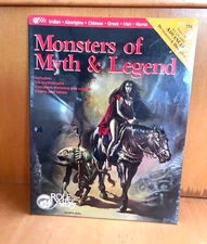 Dungeon & Dragons Role Aids Monsters of Myth & Legend Sourcebook NEW