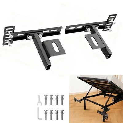 Adjustable Headboard Brackets for Metal Bed Frame Universal Brackets for Head...
