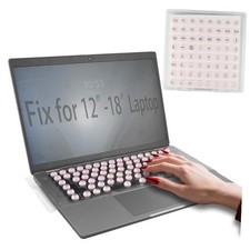 Generic Laptop Keyboard Cover for Long Nails with Raised Keys, Hemisphere