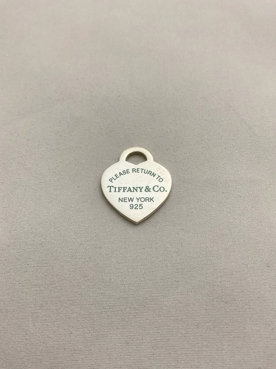 TIFFANY & CO. Return to Heart Tiffany Blue Necklace Pendant Top 925 Silver #536
