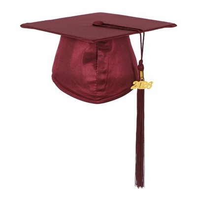 Shiny Kindergarten Graduation Cap Year Charm Tassel Preschool Kids Child