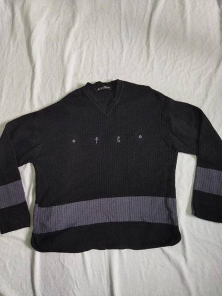 Men French Connection Sweater Grey Wool 38 / M / #8LWF
