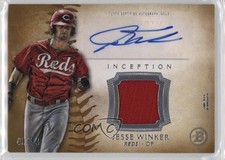 2015 Bowman Inception Auto Relics Gold 43/50 Jesse Winker #IAR-JW Auto nd3