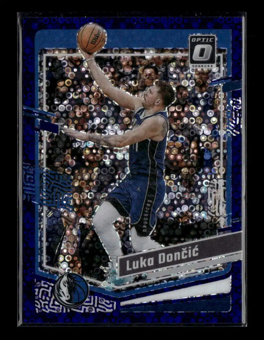 Luka Doncic 2023-24 Panini Donruss Optic Fast Break Purple Prizm #67 #/99