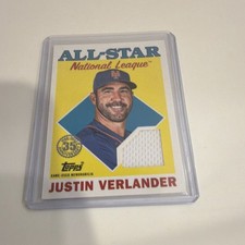 2023 Topps Series 2 Justin Verlander 1988 All-Star Relic #88ASR-JV Mets MLB
