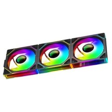 PC Fan 120 Fan Infinity Mirror Module Daisy-Chain 5V ARGB JM-V1 Black Forward