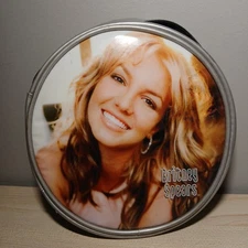 Britney Spears 2000 CD Case Holder Pyramid Vintage 12-Disc Round Wallet Y2k