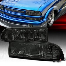 Headlights Fit 1998-2004 Chevy S10 Pickup Blazer Smoke Headlamp Leftright 98-04 Headlights Fit 1998-2004 Chevy S10 Pickup Blazer Smoke Headlamp Leftright 98-04