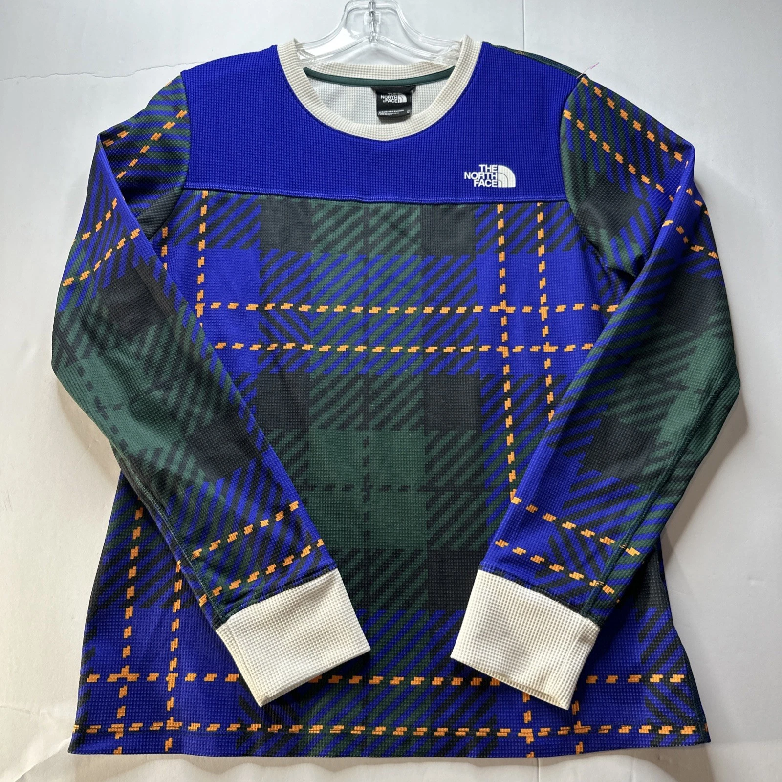 The North Face Women's Flash Dry Base Layer Plaid Waffle Top Size Medium