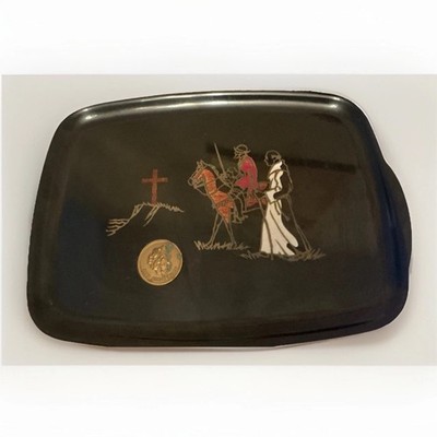 Couroc of Monterey Tray Vntg Old Monterey Bicentennial Fr Sera De Portola 1770