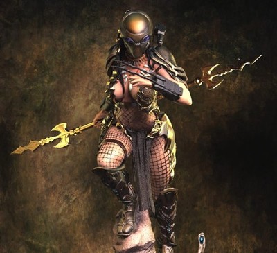 Machiko Noguchi AVP Resin Modellbausatz Maßstab 1:8 33cm Aliens vs Predator Diorama