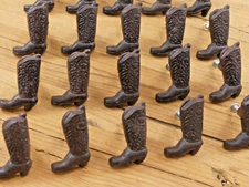 20 Drawer Pulls Knobs Cabinet Hardware Dresser Bathroom Kitchen Cast Iron Cowboy