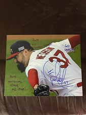 Pat Neshek Auto Signed 8x10 Photo 3 Inscriptions Cardinals