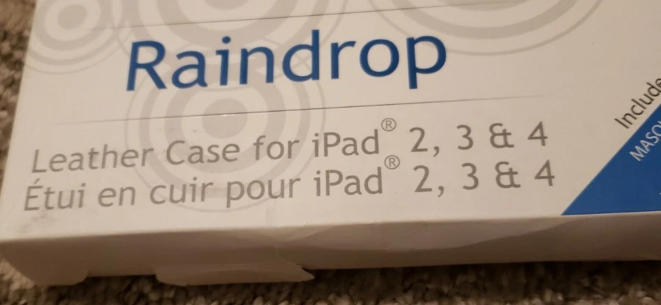 SPLASH Funda de Cuero Gota de Lluvia iPad 2,3,4 Incluye Película Protectora de Pantalla y Lápiz Foto 3 de 4