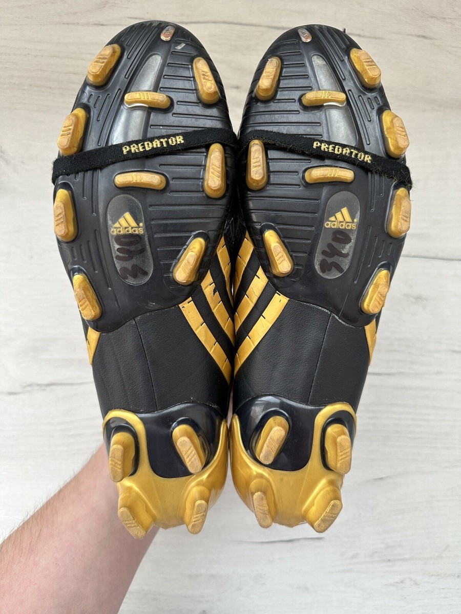 Adidas Predator Powerswerve FG Gold Black Soccer Cleats Boots