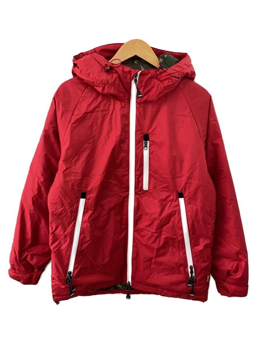NANGA Down Jacket Aurora Medium Camo Pattern Waterproof Zip M Nylon Red Used