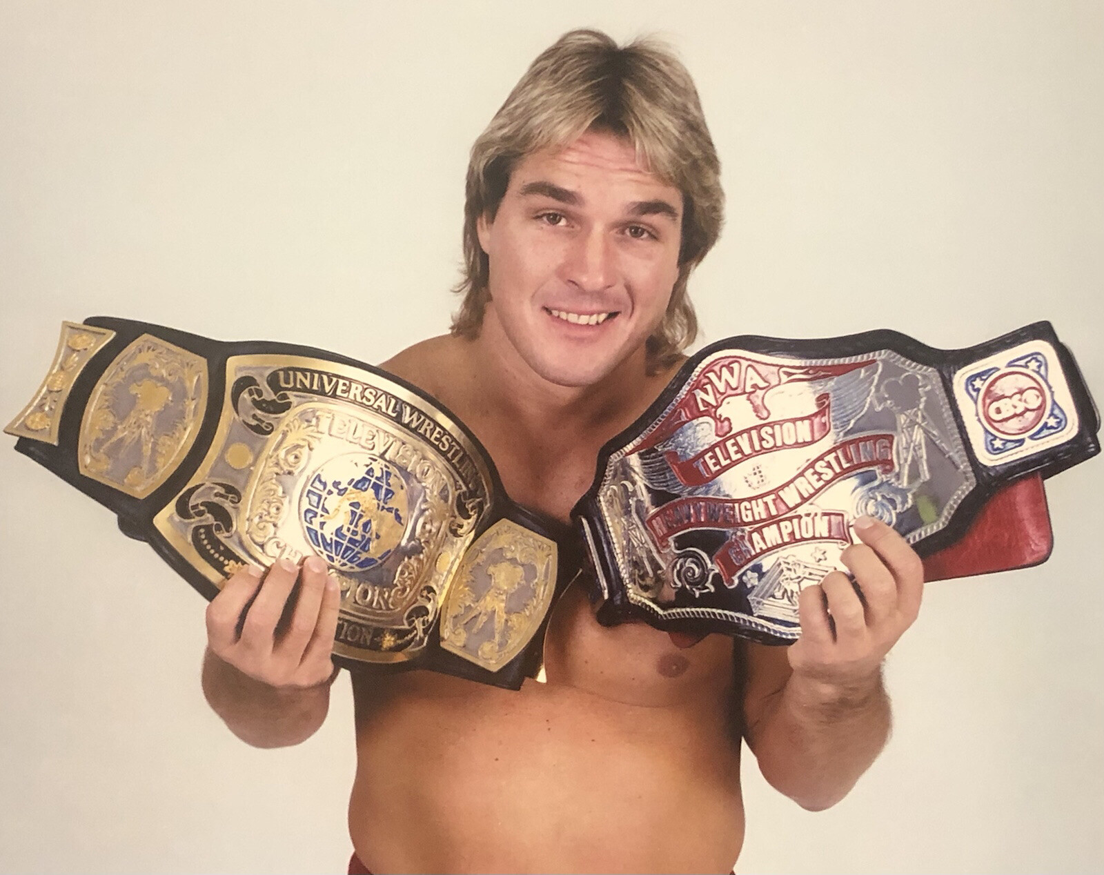 VINTAGE 80’s Pro WRESTLING PHOTOS 1/2 Terry Taylor 8 X 10”