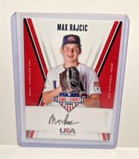 2019 Stars & Stripes USA NATIONAL TEAM Max Rajcic #/499 * CARD AUTO * CARDINALS