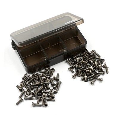 Yeah Racing Titanium Screw Assorted Set w/Box For Xpress AT1S #TSAS-0015