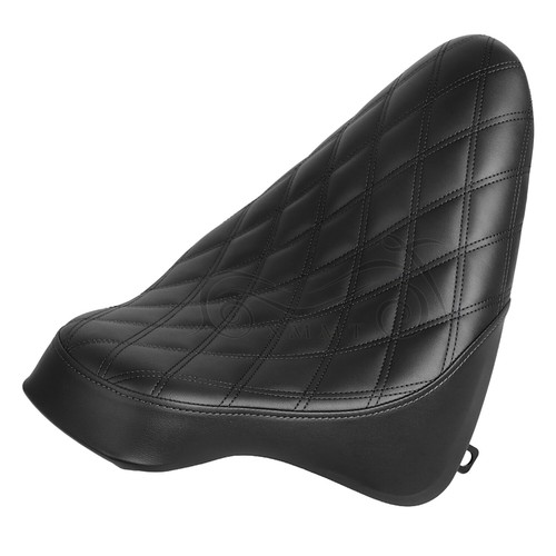 Asiento de conductor solo negro apto para Harley Softail Springer FXSTS Fat Boy FLSTF - Imagen 11 de 15