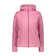 CMP Damen Fleecejacke Jacke WOMAN JACKET FIX HOOD rosa atmungsaktiv wärmend