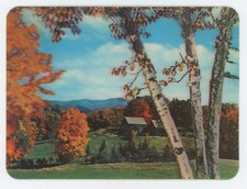 Mountain Retreat 1960's Vari-Vue Lenticular 3-D Postcard