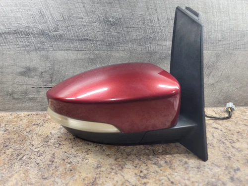13-15 FORD CMAX POWER NOT HEATED RIGHT SIDE VIEW DOOR MIRROR RUBY RED RR