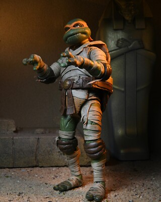 NECA TMNT Ultimate Michelangelo as the Mummy 7'' Figur NEU AUF LAGER
